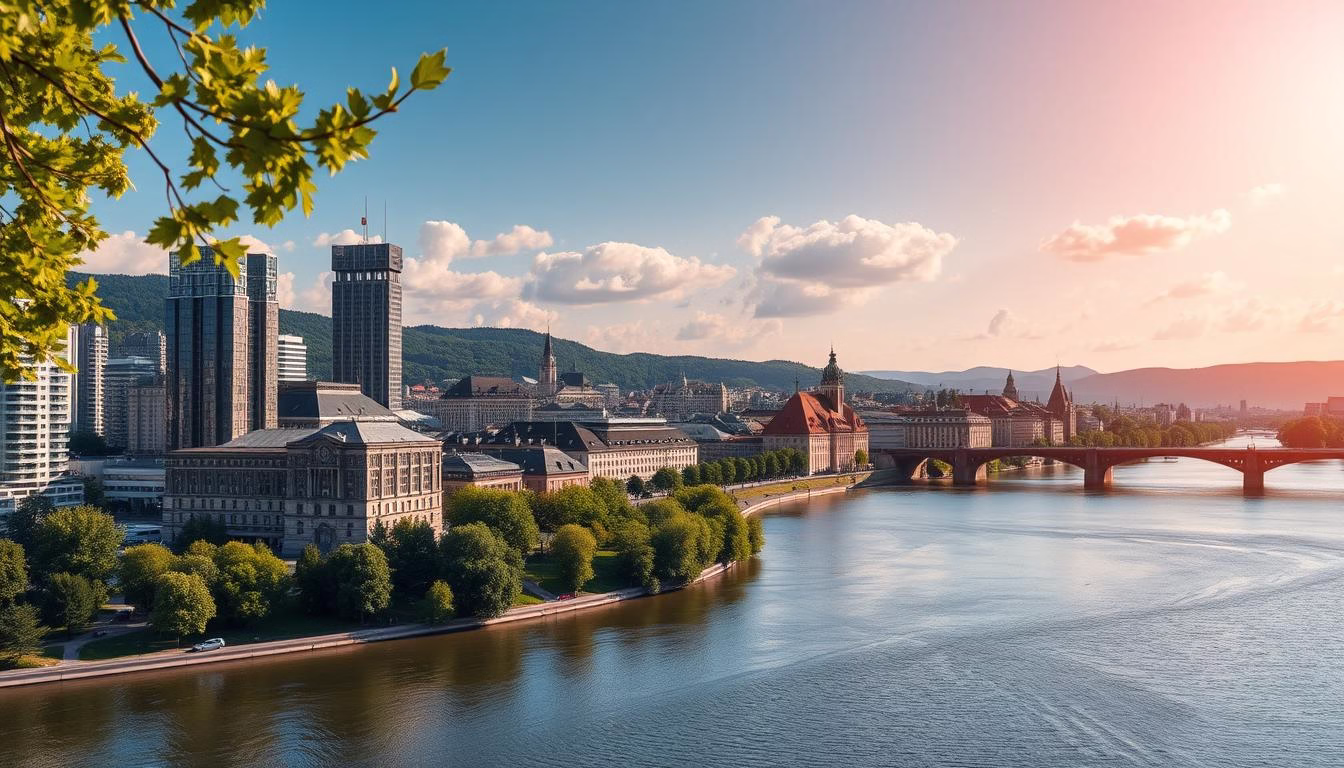 Immobilienstandort Wiesbaden mit Rheinblick