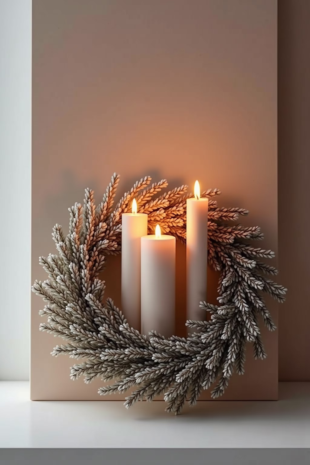 adventkranz ideen modern outline 4