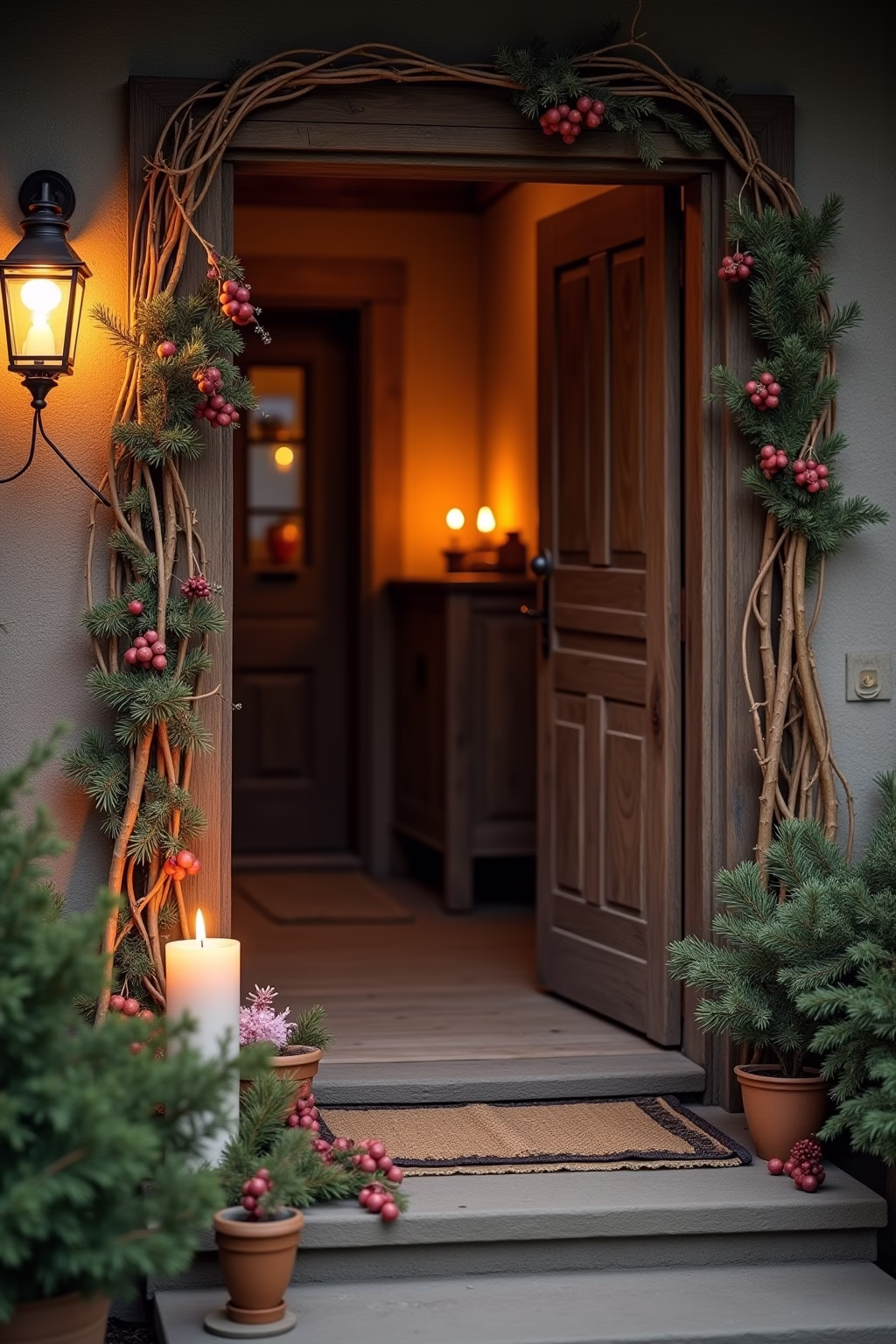 adventsdeko draussen eingang outline 4