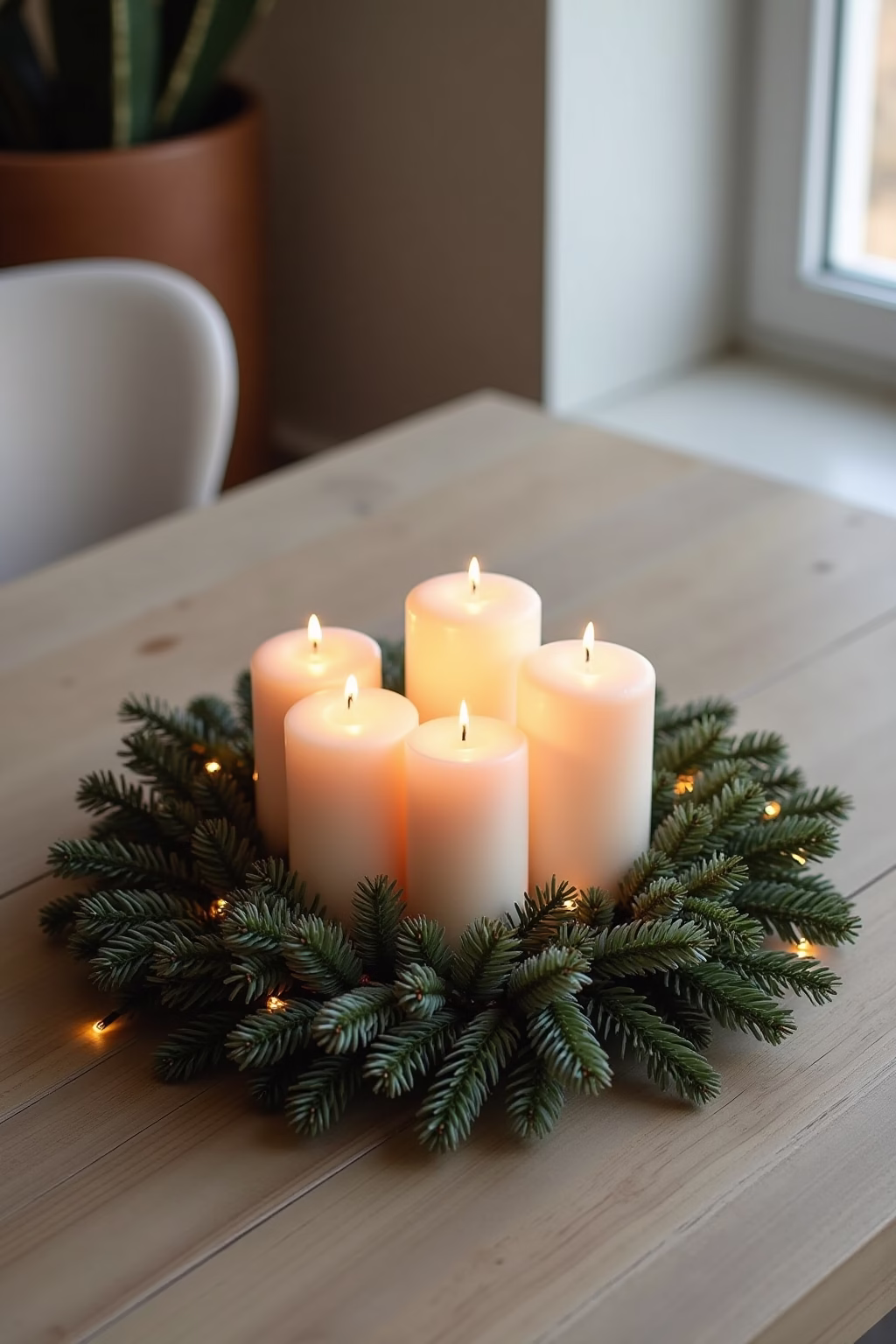 adventsgestecke ideen modern outline 1