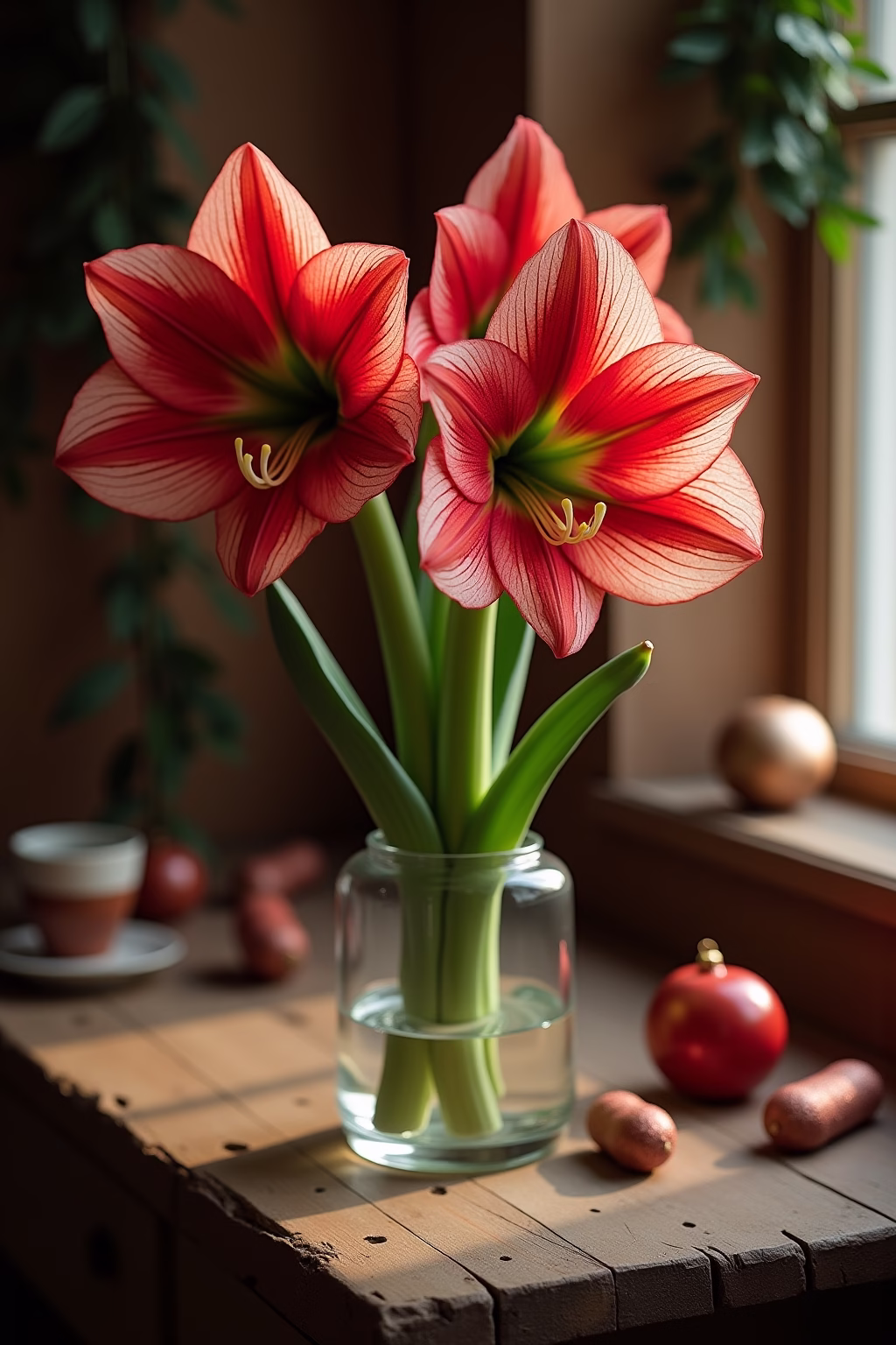 amarilis deko weihnachten outline 2