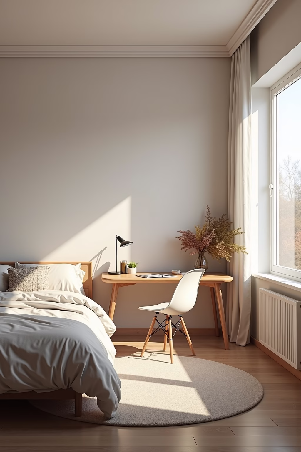 arbeitsplatz im schlafzimmer integrieren outline 1