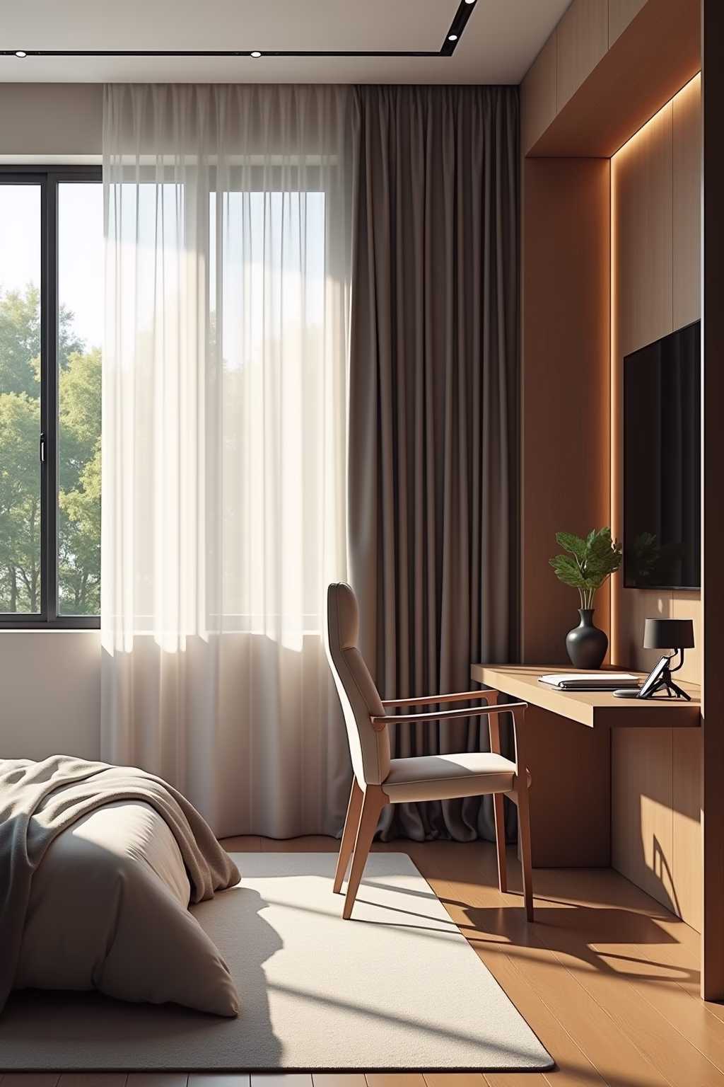 arbeitsplatz im schlafzimmer integrieren outline 4