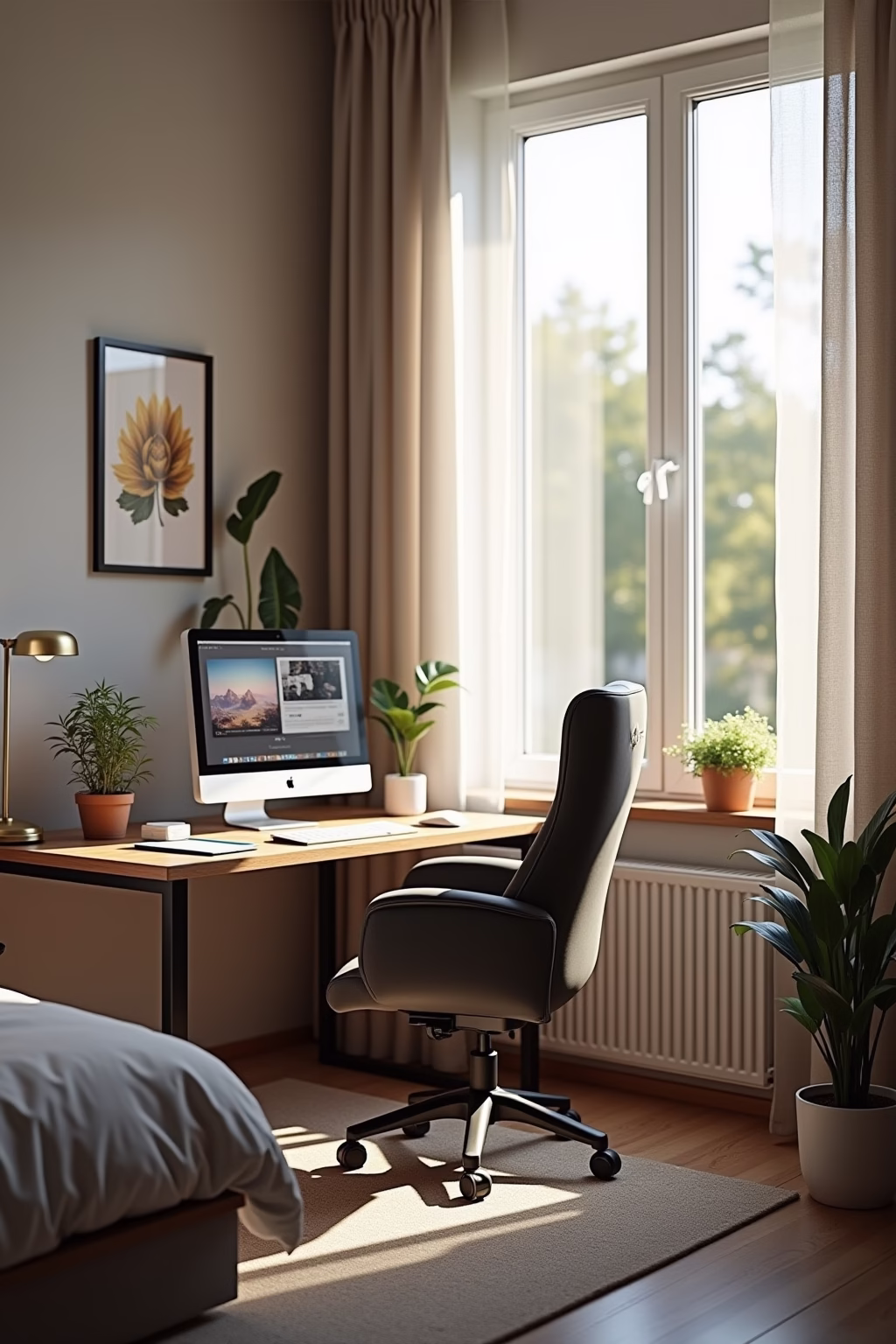 arbeitsplatz im schlafzimmer integrieren outline 5