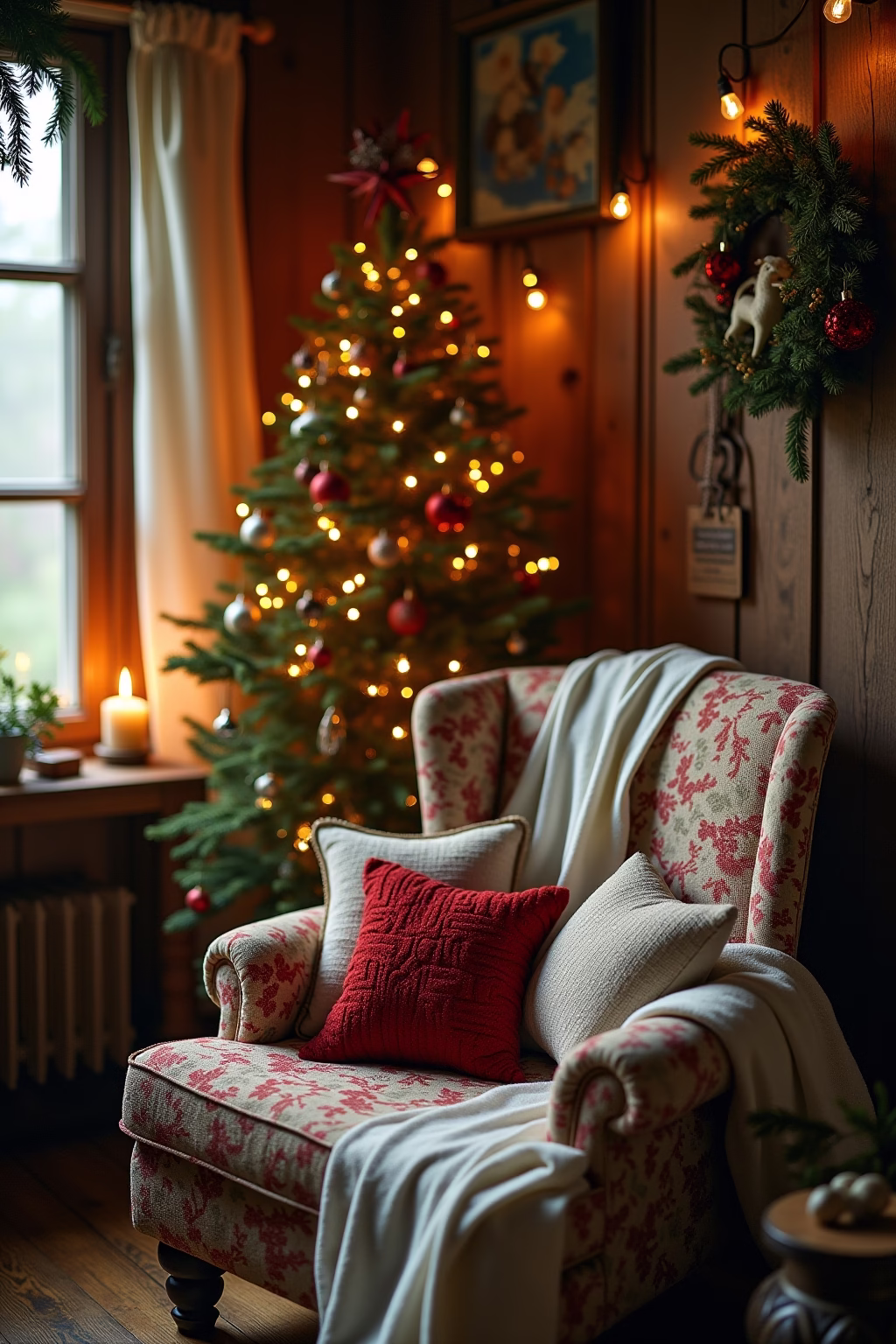 bauernhaus weihnachten outline 1