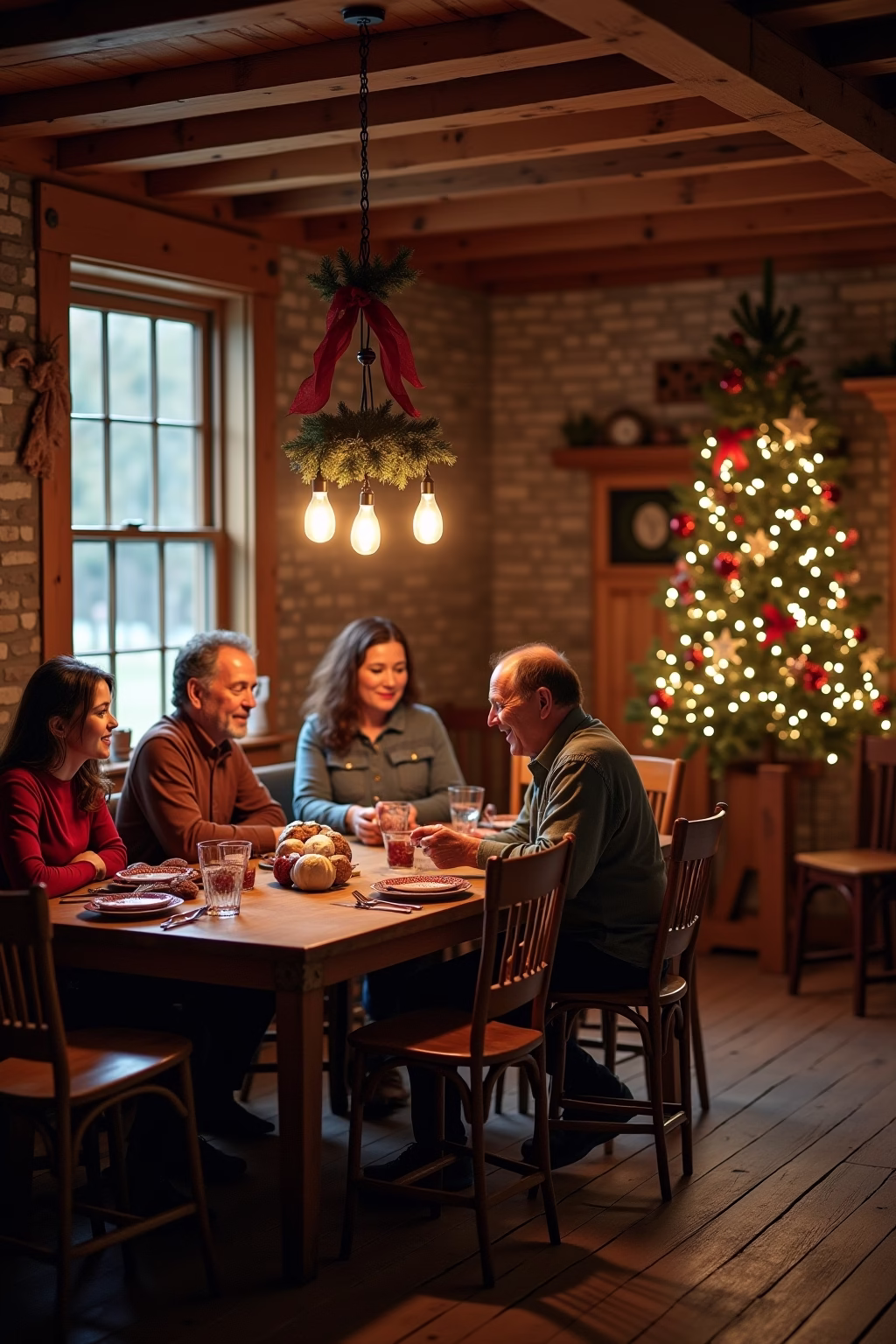 bauernhaus weihnachten outline 2