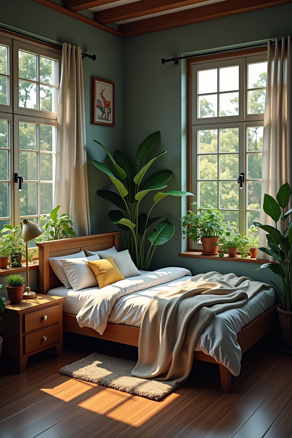 botanische schlafzimmer outline 4