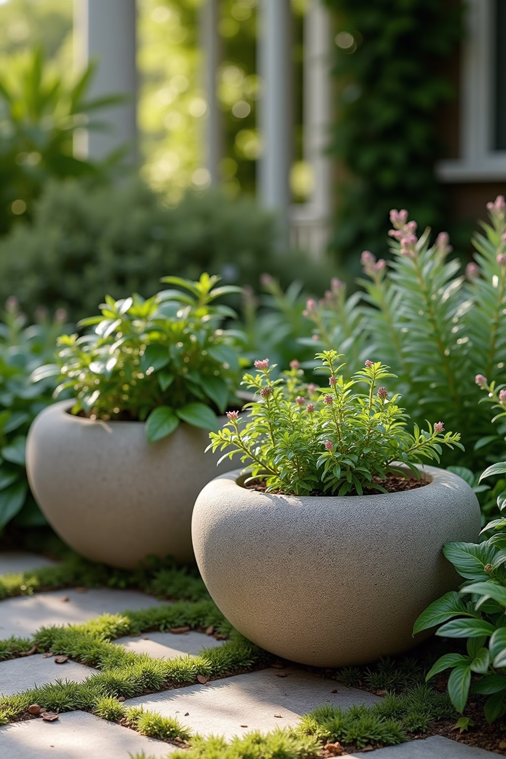 deko ideen pflanzsteine outline 1