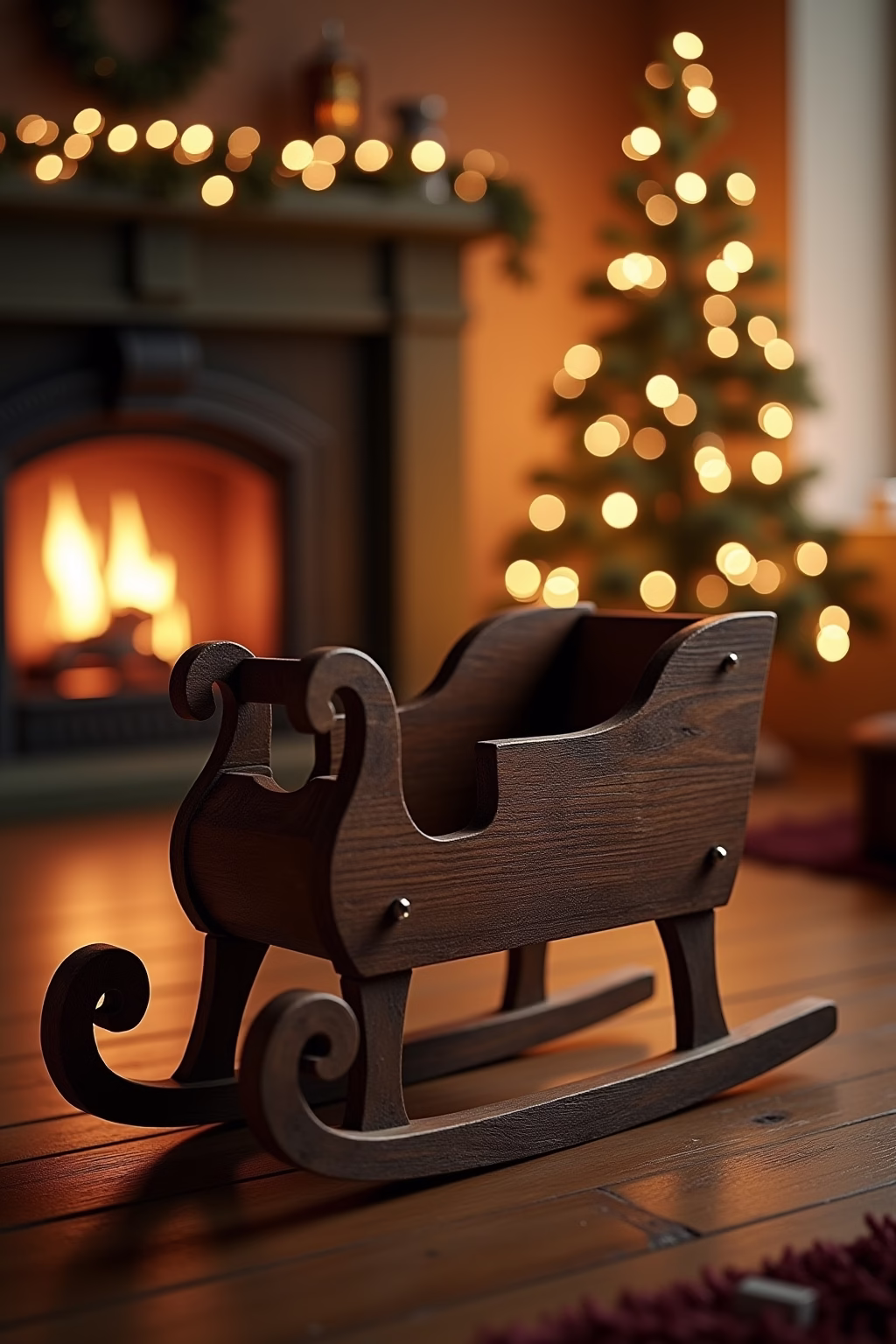 deko schlitten outline 1