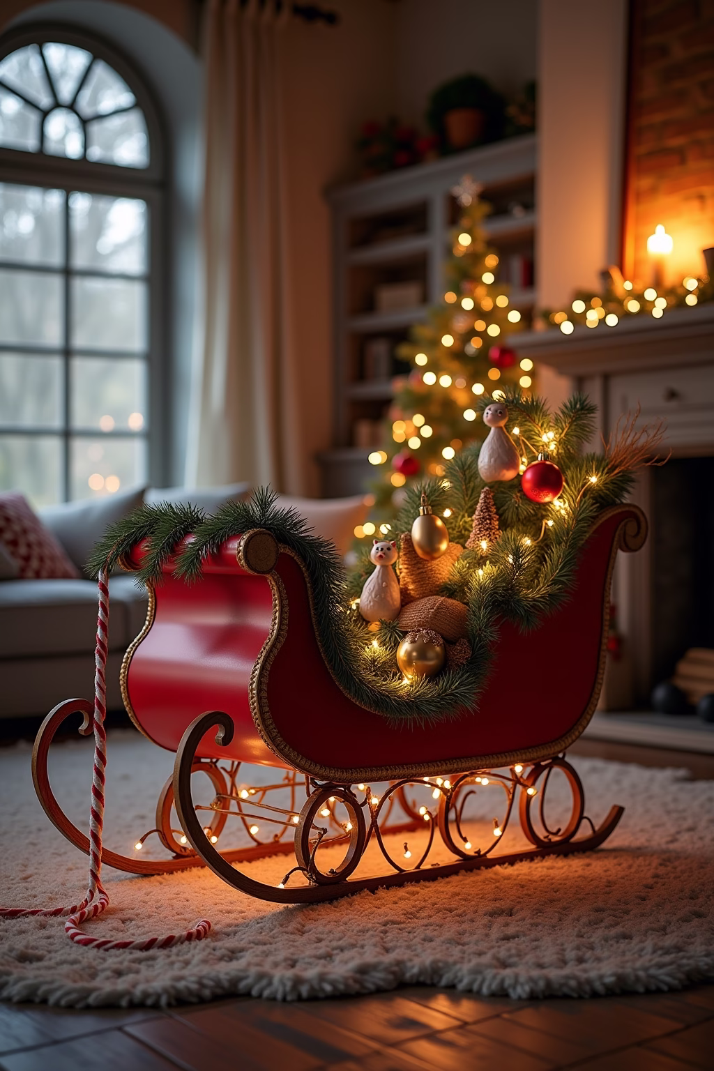 8 Deko Schlitten Ideen für Winter-Charme zu Hause 15 deko schlitten outline 3