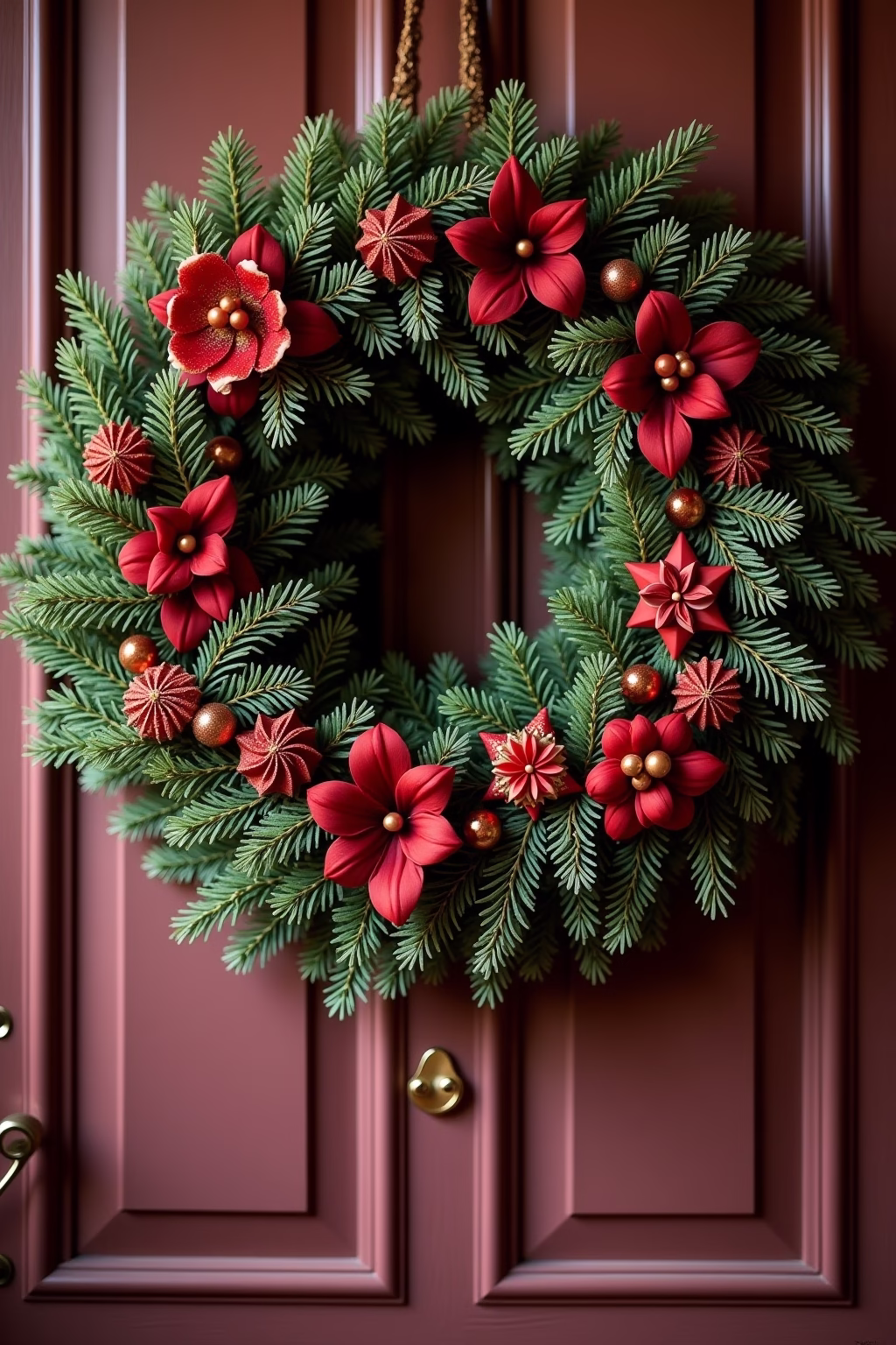 deko weihnachten tuerkranz outline 5