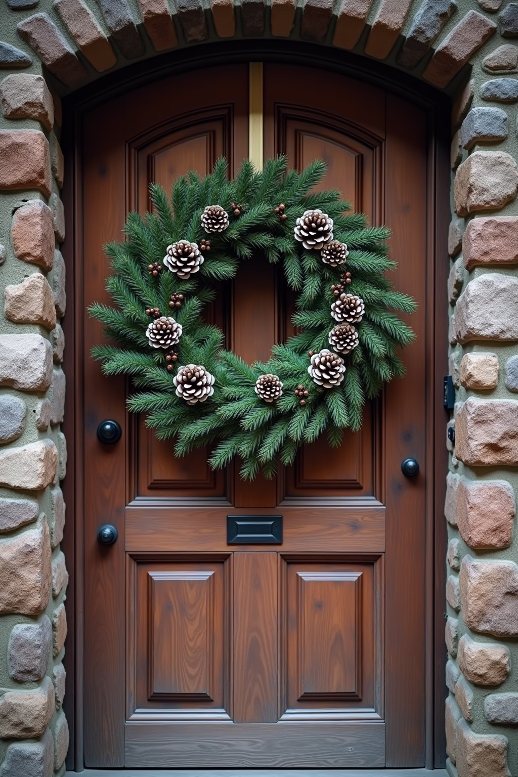 deko weihnachten tuerkranz outline 6