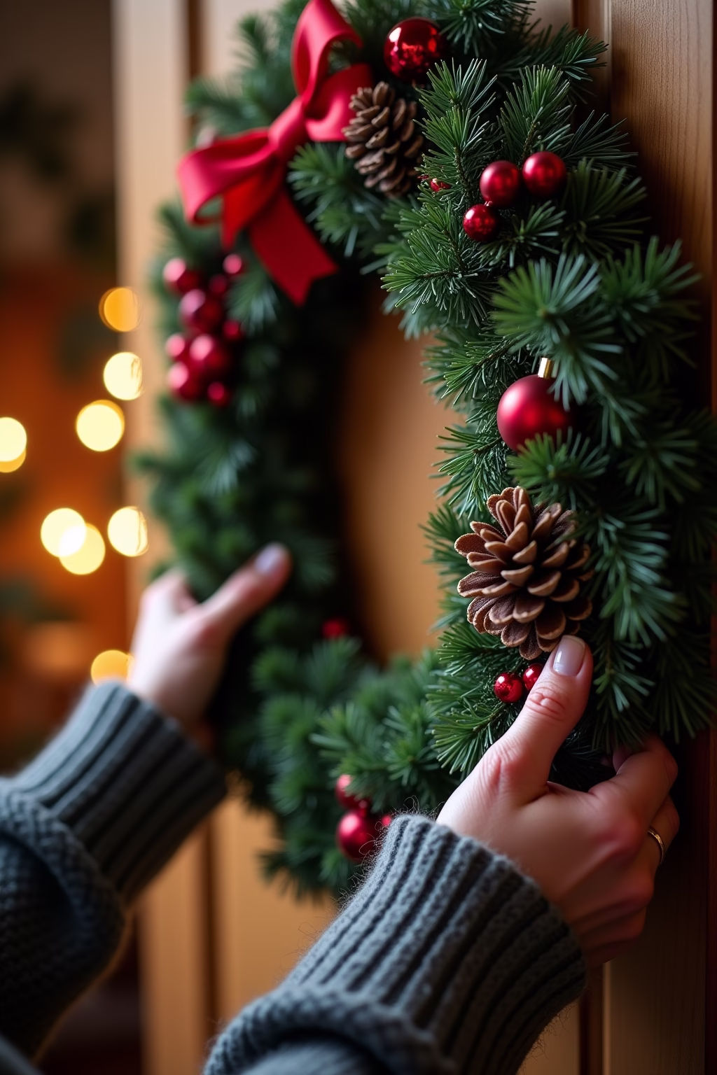 deko weihnachten tuerkranz outline 7