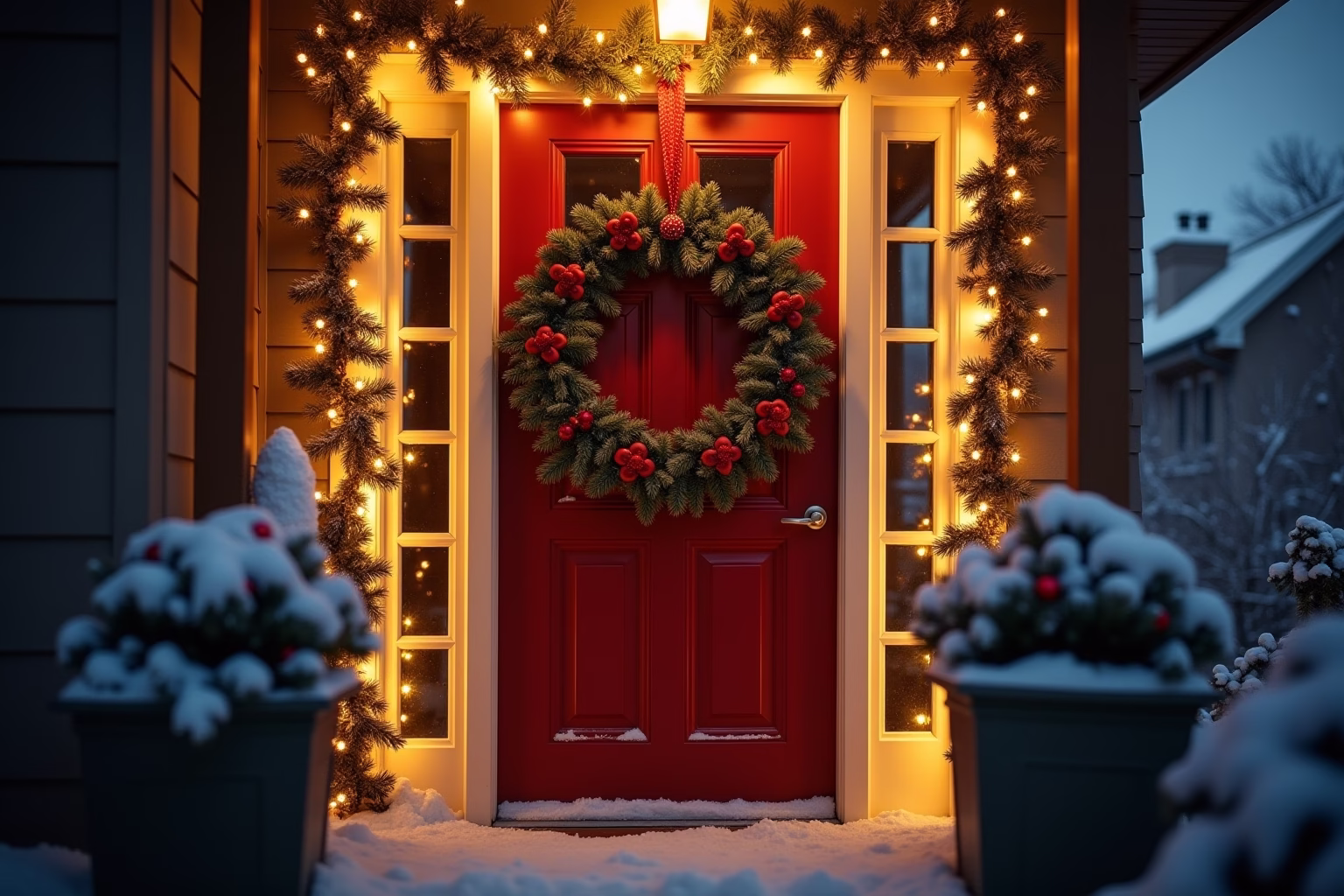 deko weihnachten türkranz-Titel