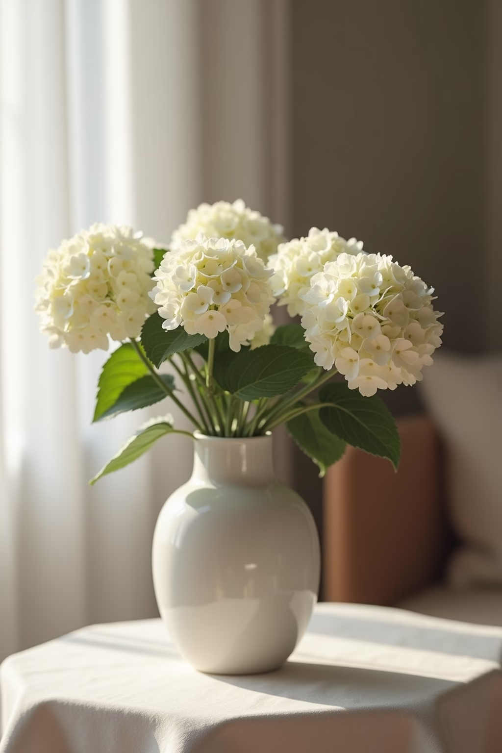 einfache deko mit hortensien outline 1