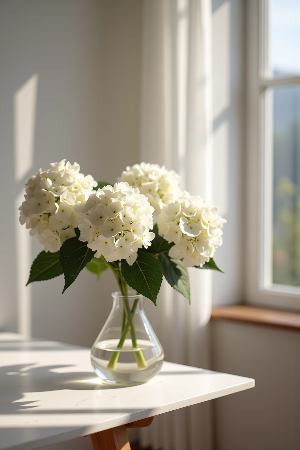 einfache deko mit hortensien outline 2