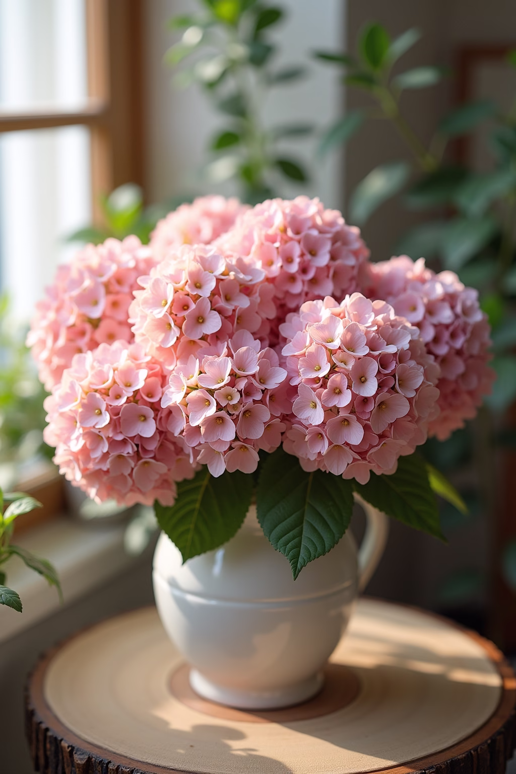 einfache deko mit hortensien outline 3