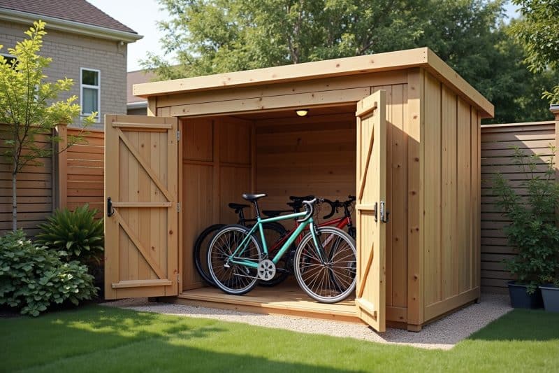 14 Fahrradgaragen selber bauen Ideen