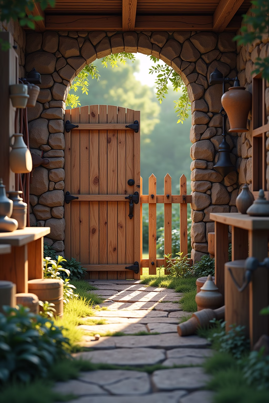 gartentor selber bauen ideen outline 2