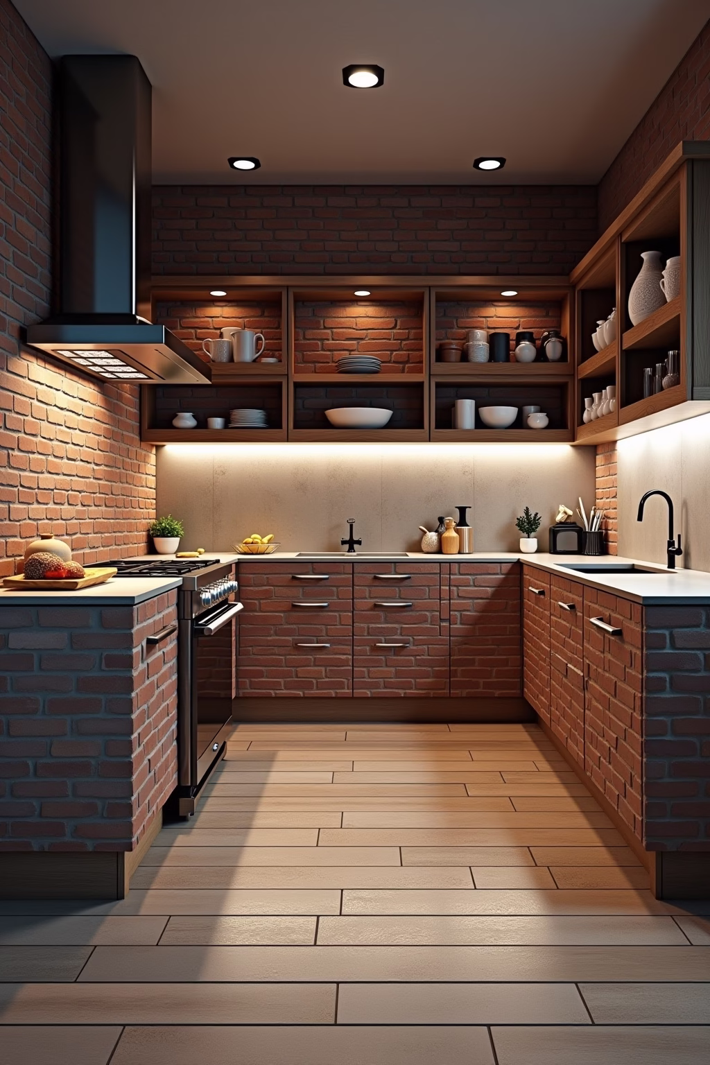 gemauerte kueche outline 4