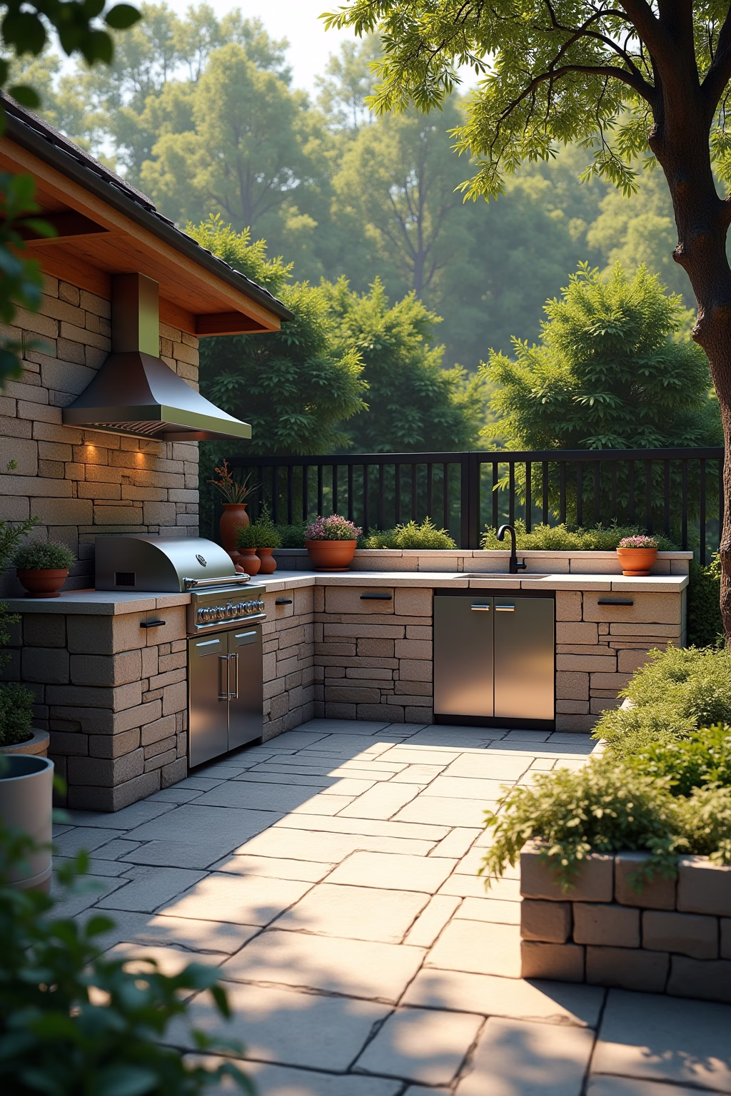 gemauerte kueche outline 6