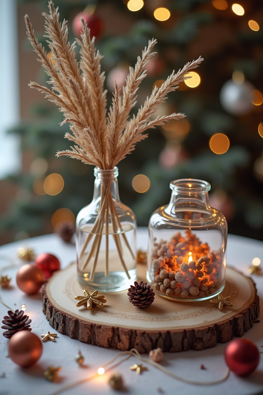 glasvasen dekorieren weihnachten outline 2