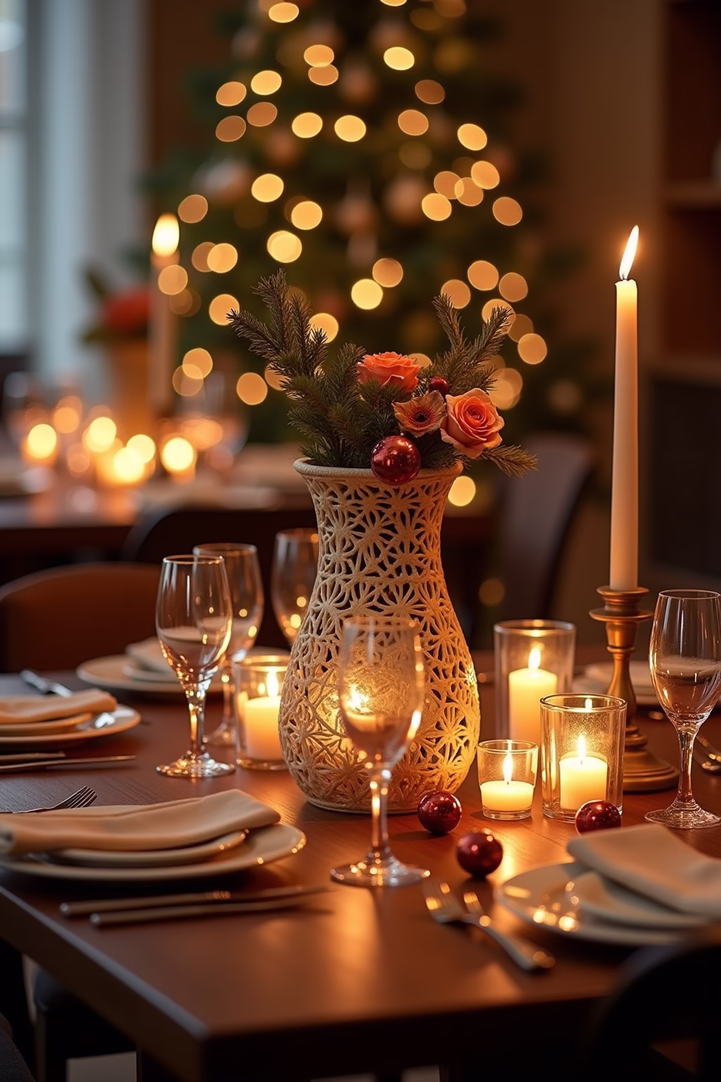 glasvasen dekorieren weihnachten outline 5