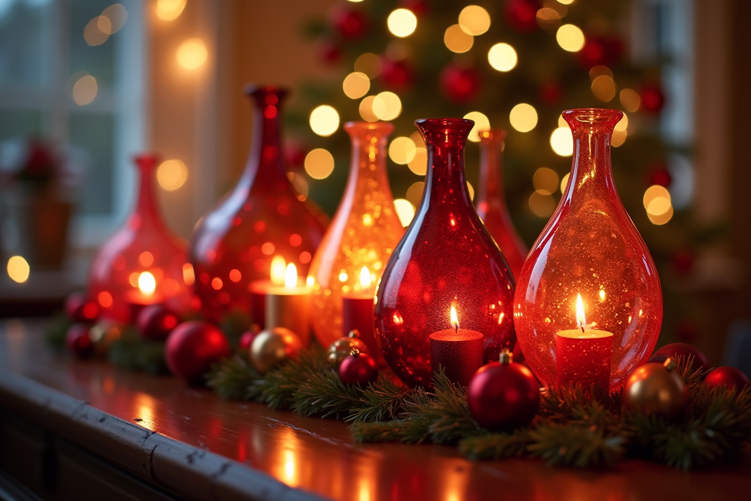 glasvasen dekorieren weihnachten-Titel