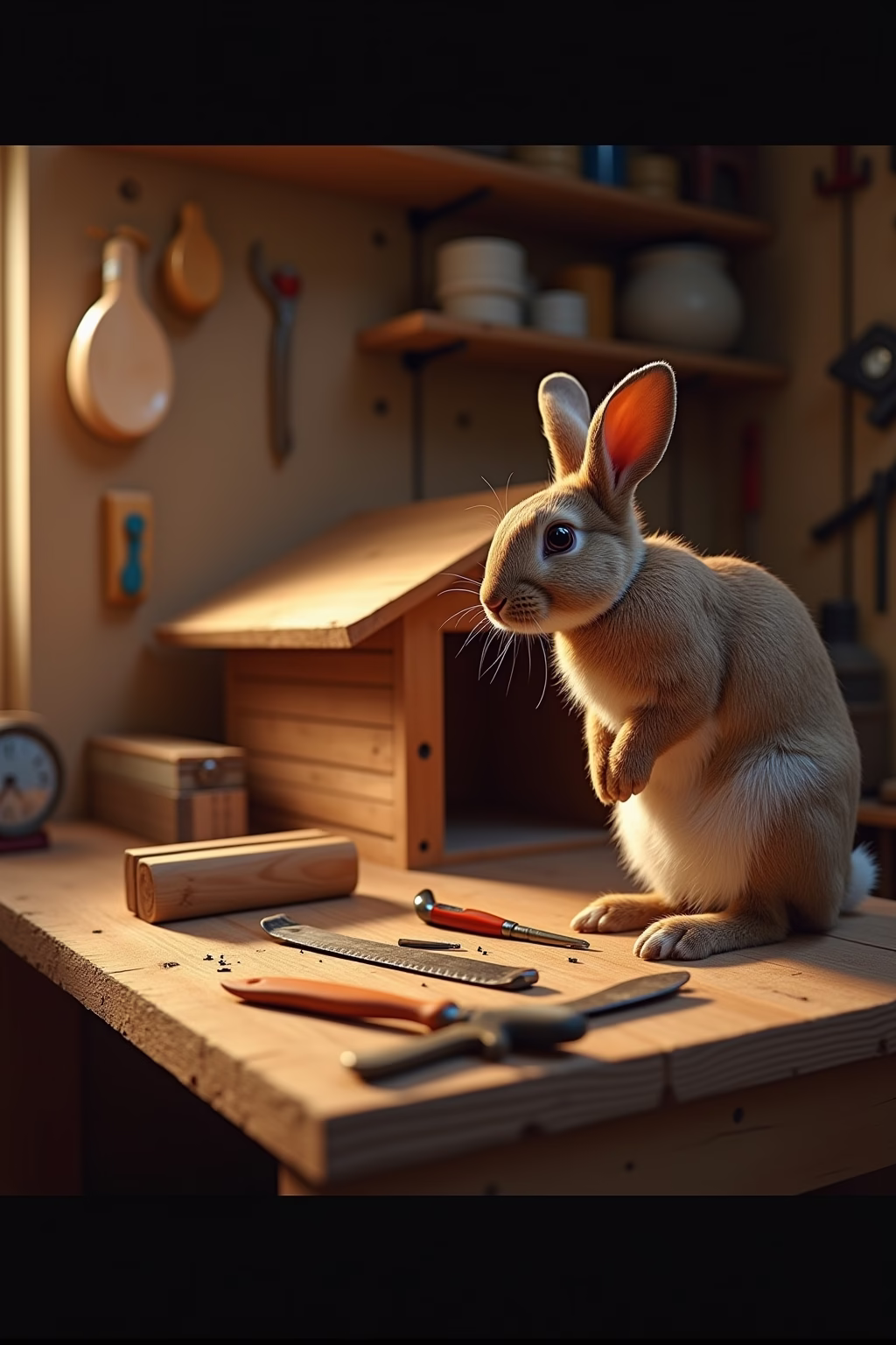 hasenstall selber bauen outline 3