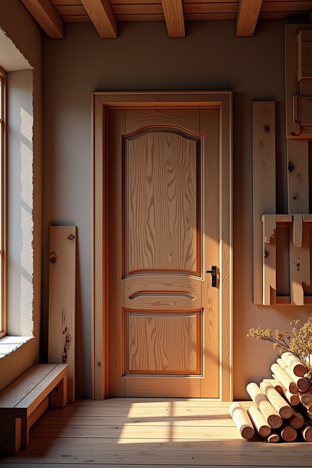 holztuer selber bauen outline 2