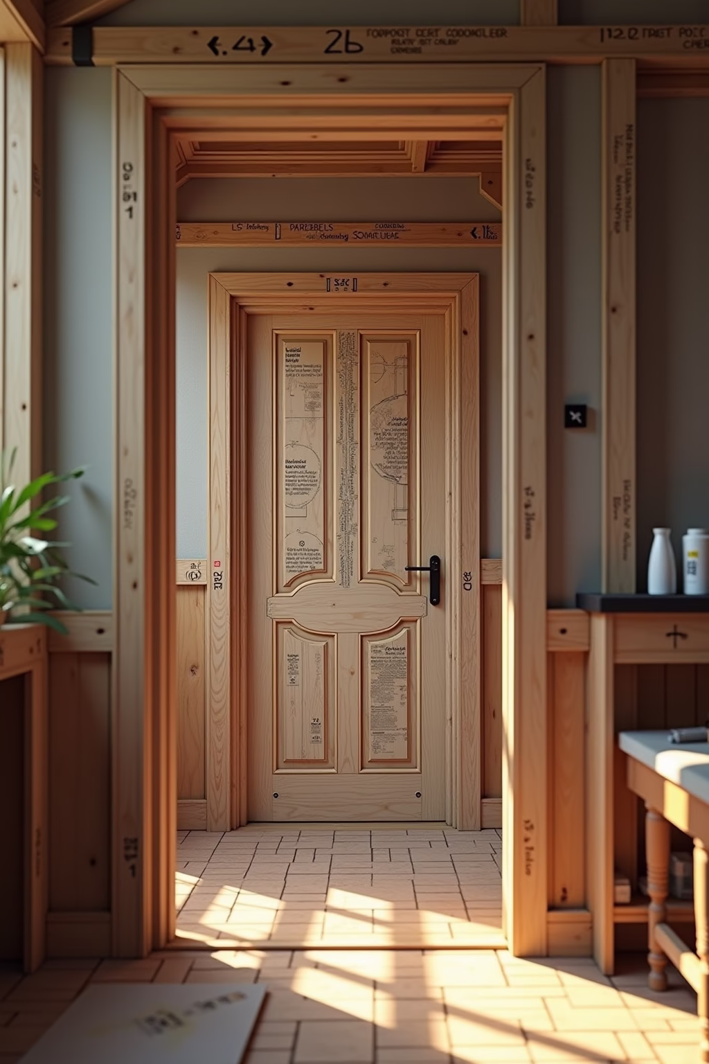 holztuer selber bauen outline 4