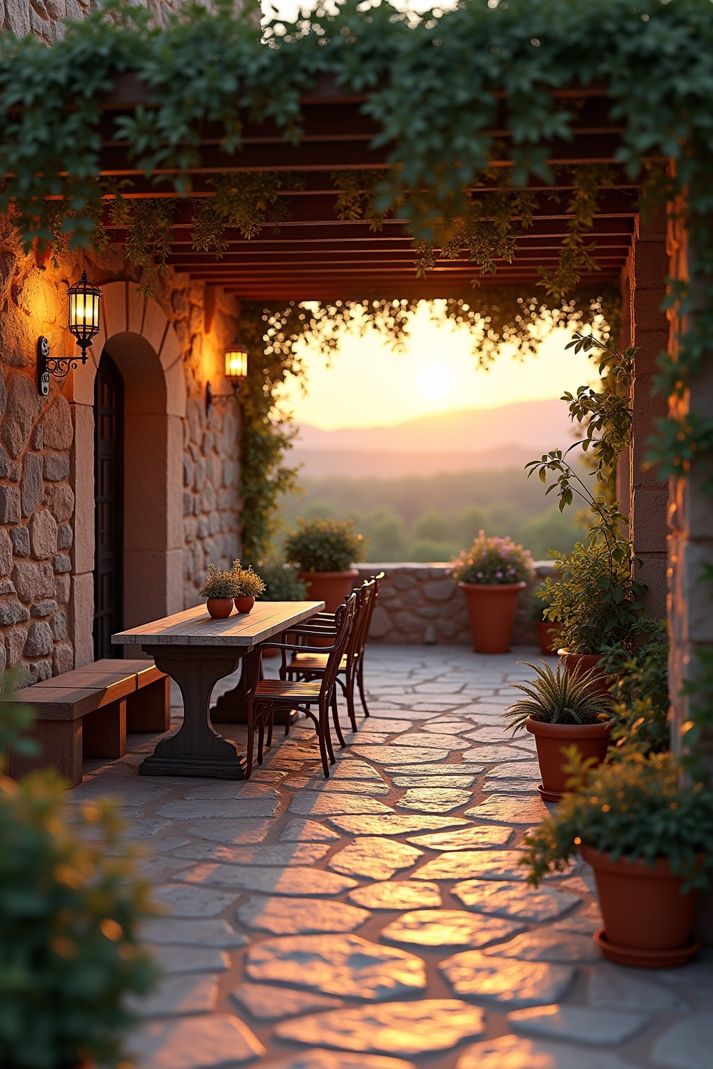 italienische terrasse outline 1