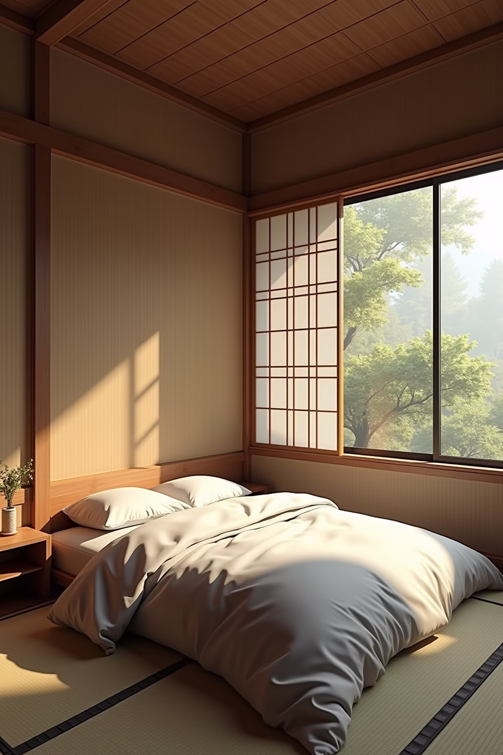 japanisches schlafzimmer outline 1