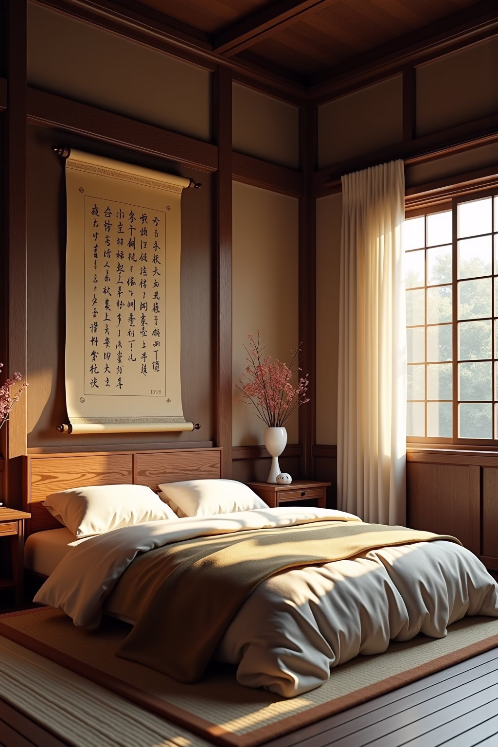 japanisches schlafzimmer outline 2