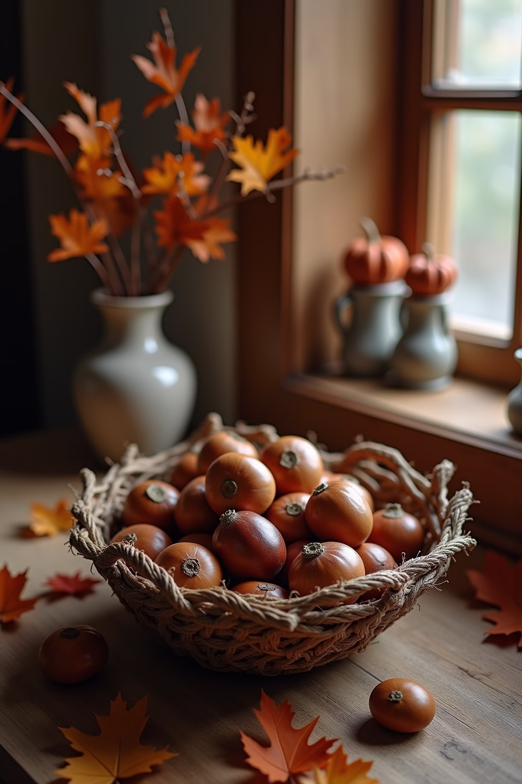 kastanien deko outline 8