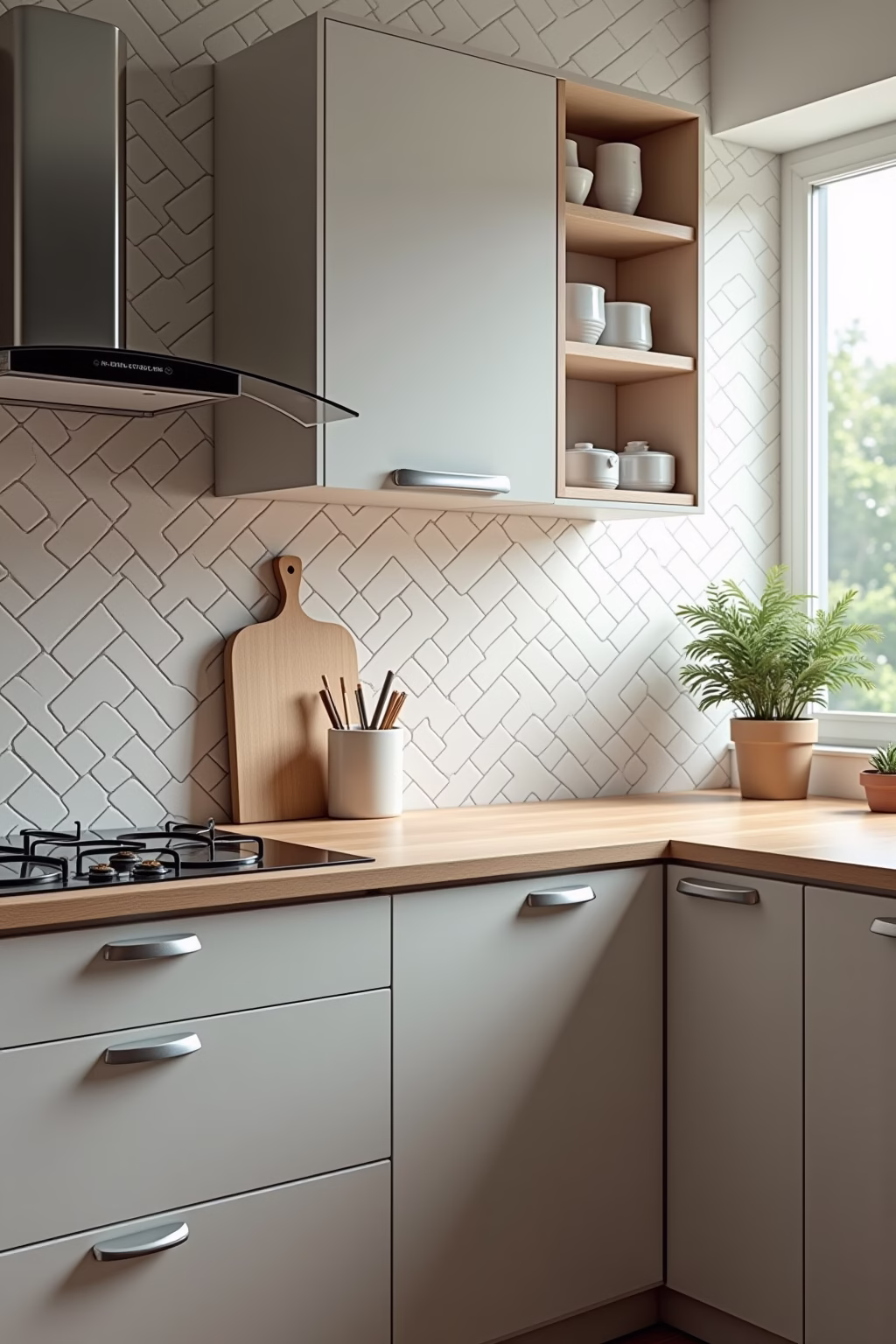 klebefliesen kueche outline 4