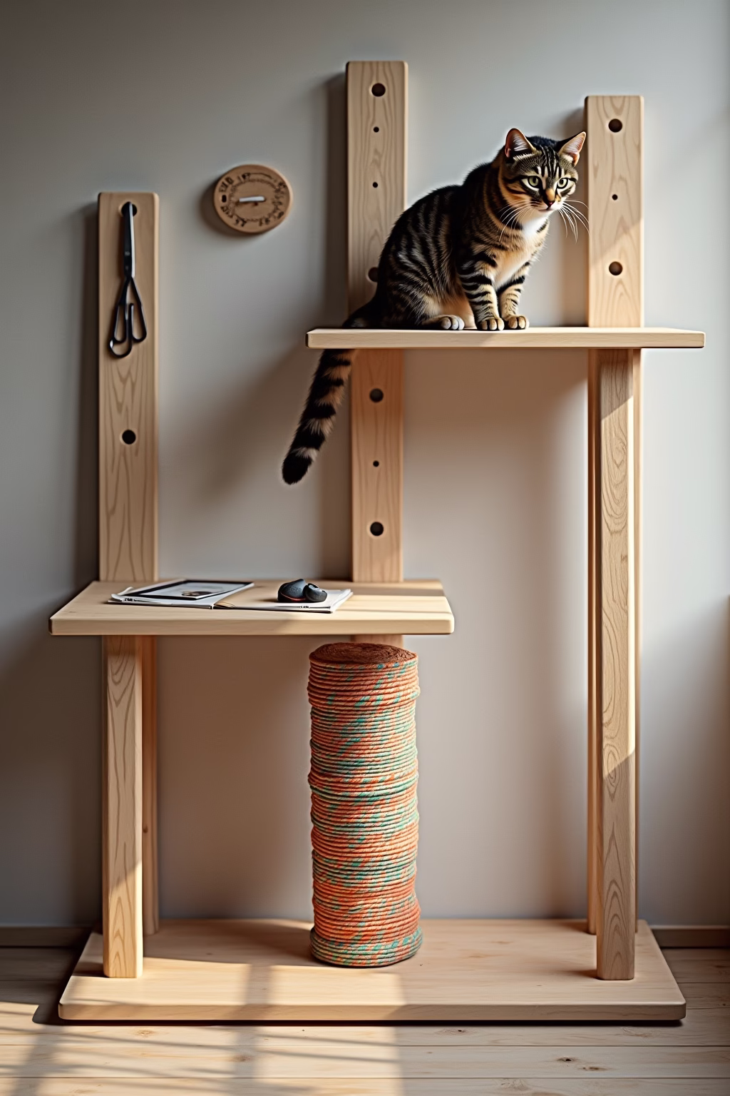 kratzbaum selber bauen outline 3