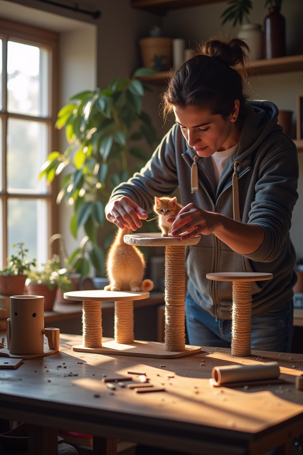 kratzbaum selber bauen outline 4