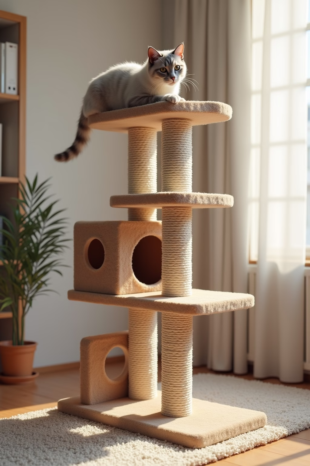 kratzbaum selber bauen outline 6