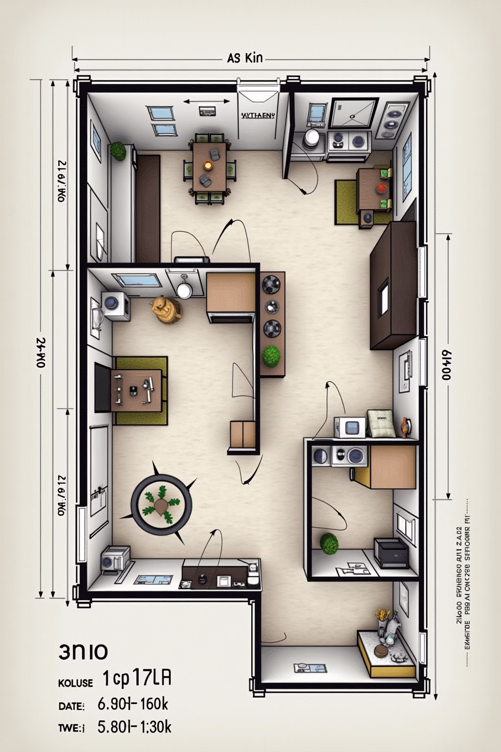 kueche l form outline 3