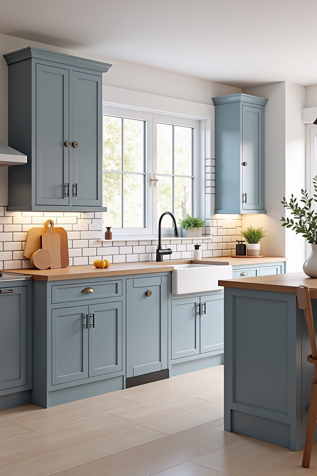 kueche landhaus modern outline 4