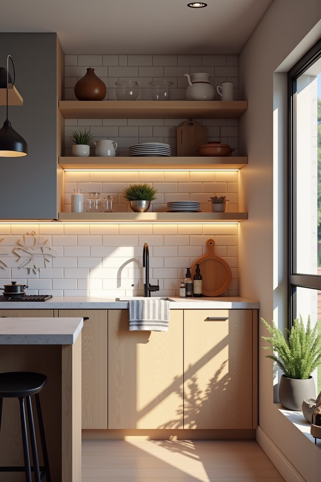 kueche landhaus modern outline 7