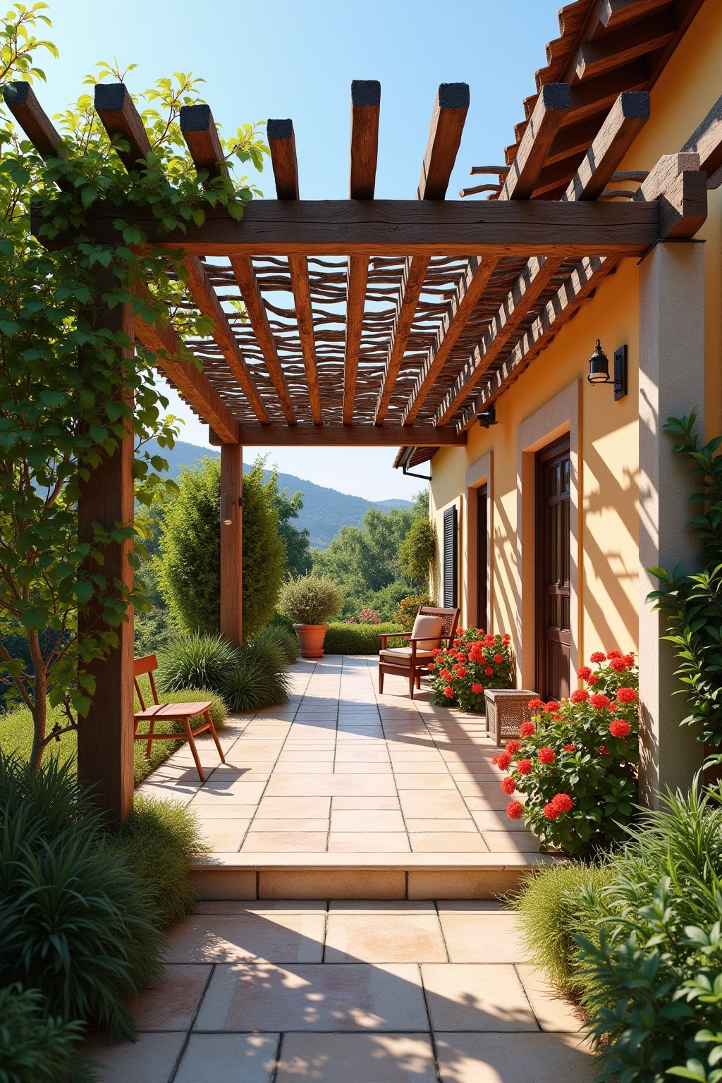 mediterrane terrasse outline 5