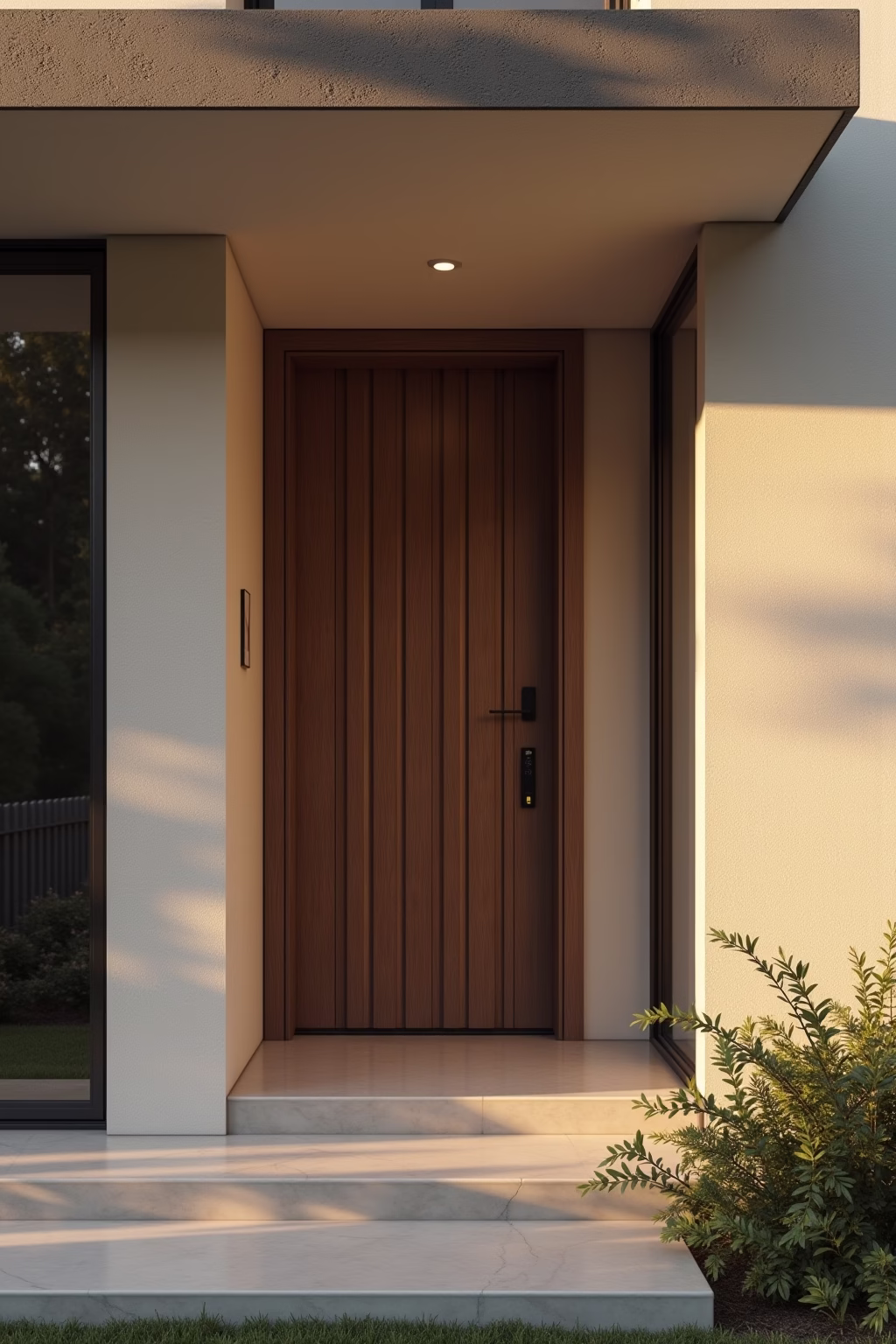 moderne deko vor der haustuer outline 1