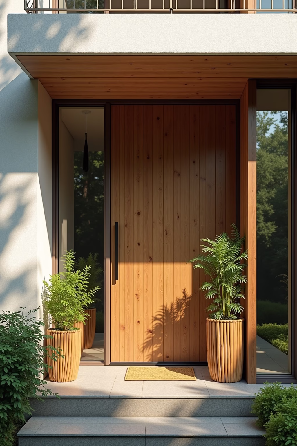 moderne deko vor der haustuer outline 6