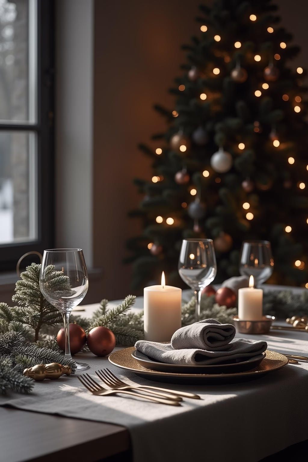 moderne weihnachtsdekoration outline 4