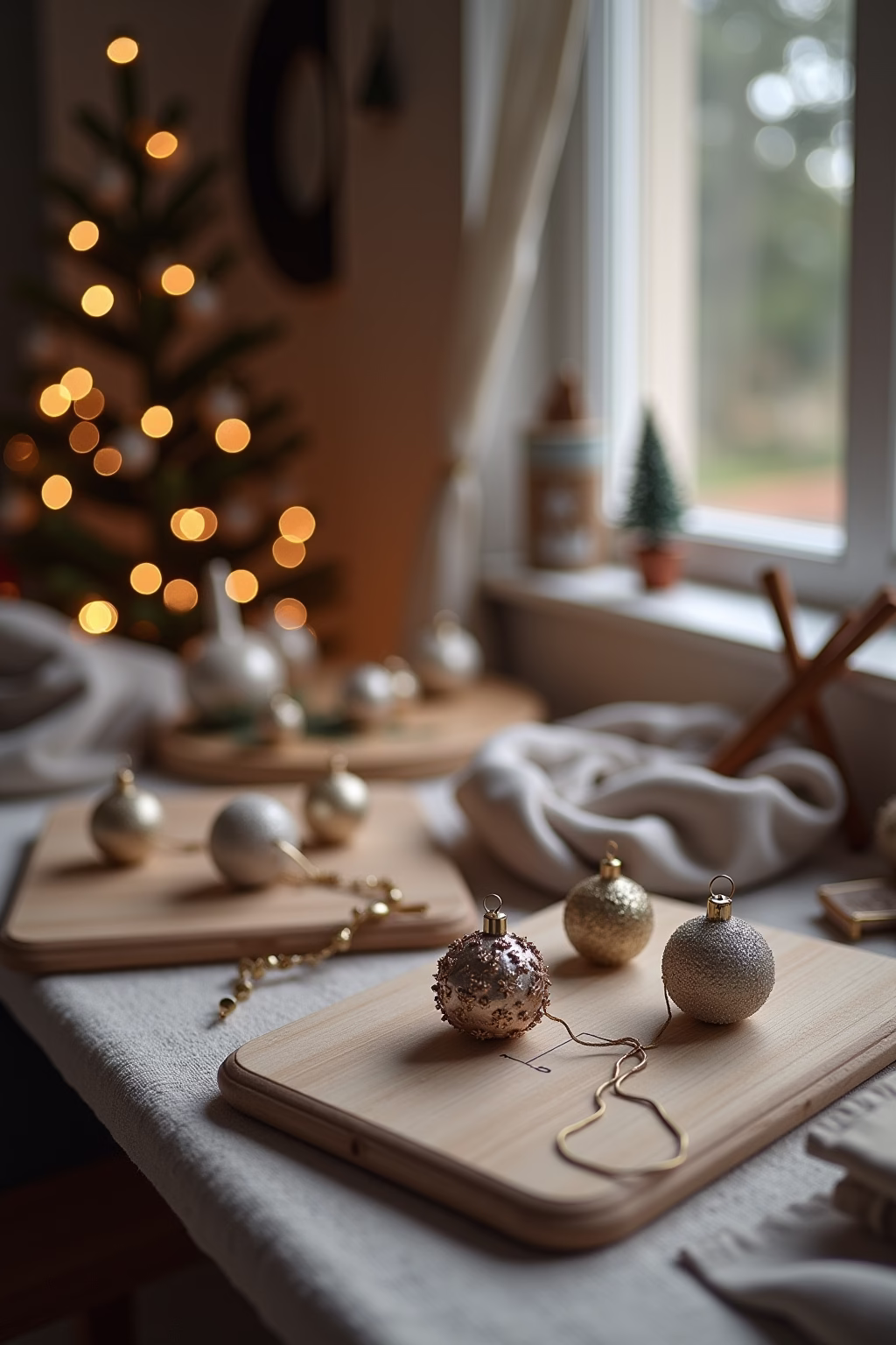 moderne weihnachtsdekoration outline 6