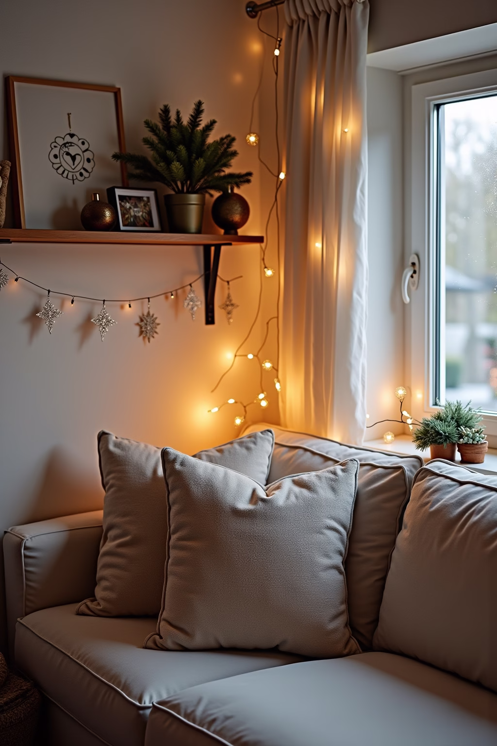 moderne weihnachtsdekoration outline 8