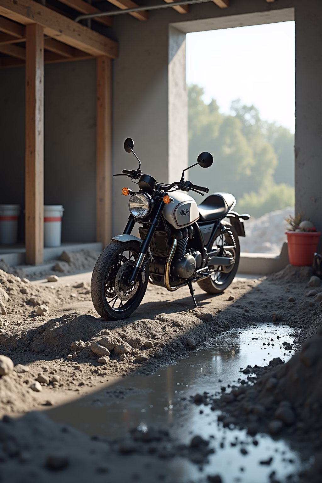 motorradgarage selber bauen outline 4