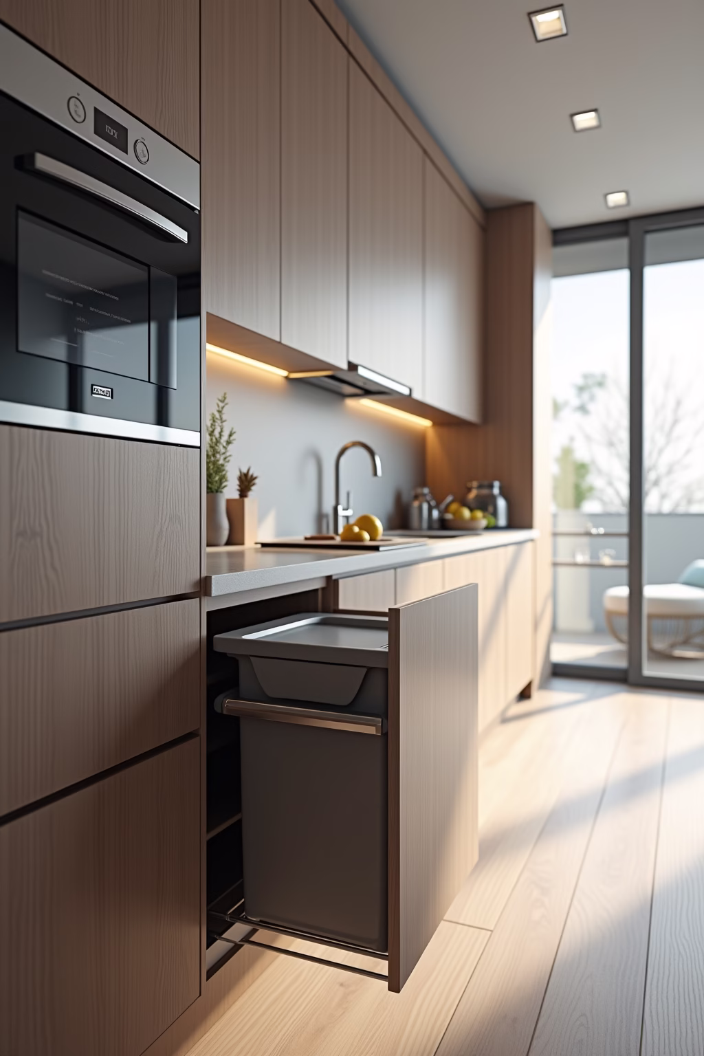 8 Mülleimer Küche Designs für Stilvolle Ordnung 19 muelleimer kueche outline 7